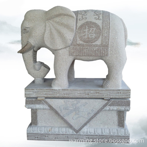 Landscape giant stone carving animals